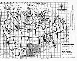 Map of Major Clark's Gravesite